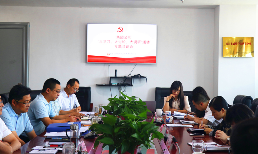 集團(tuán)公司黨委組織召開“大學(xué)習(xí)、大討論、大調(diào)研”專題討論會