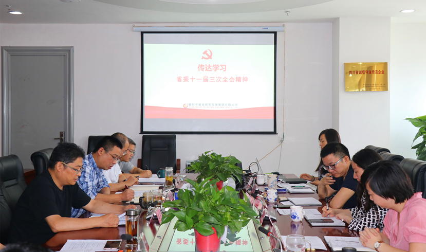 集團(tuán)公司黨委書記、董事長姜俊宣講省委十一屆三次全會精神