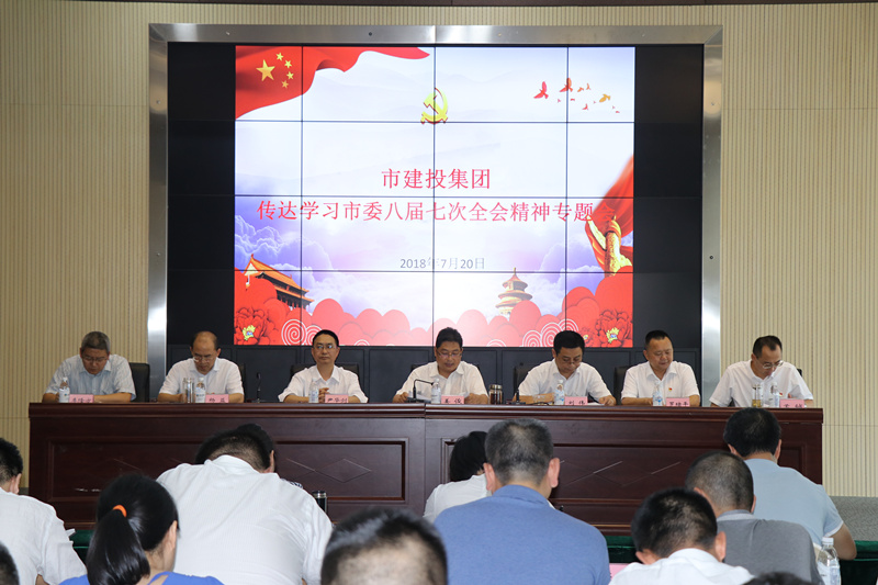 集團公司傳達學(xué)習市委八屆七次全體會議精神